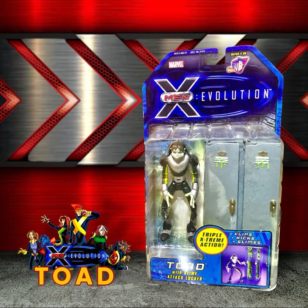 COPY - NEW MARVEL X-MEN EVOLUTION TOAD WITH MUTANT GYMCISOR ACTION FIGU…